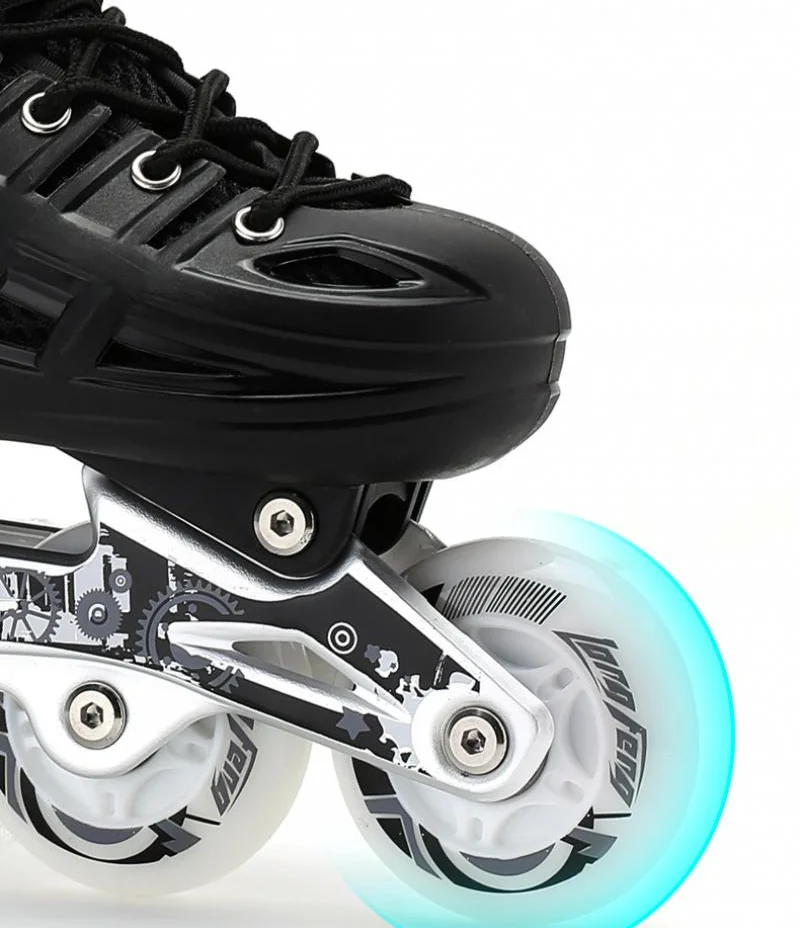 Adjustable Roller Skates Shoes 4-Wheel Flashing Wheels Professional Inline Skate Shoes For Adult Men Wonmen Racing Speed Skating