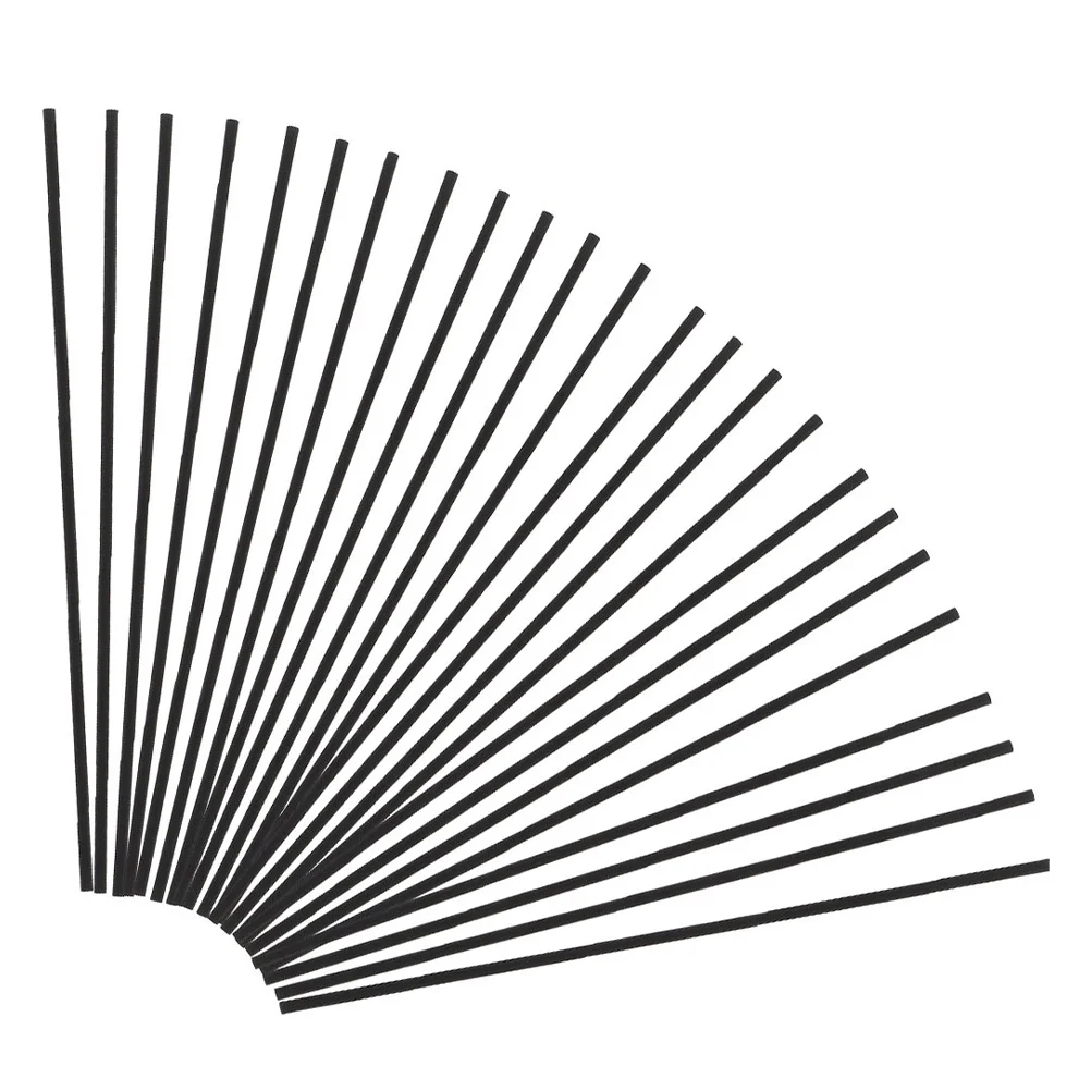 

50Pcs Black Wooden Diffuser Reeds Natural Essential Oil Sticks Long-Lasting Aroma Refills Natural Reeds Diffuser Sticks