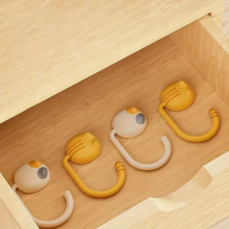 Colgador de bolsa de gatos Kawaii, ganchos ajustables para bolsa, soporte para bolso lateral de mesa, soporte de almacenamiento para bolsa de viaje, organizadores de escritorio para el hogar y la Oficina