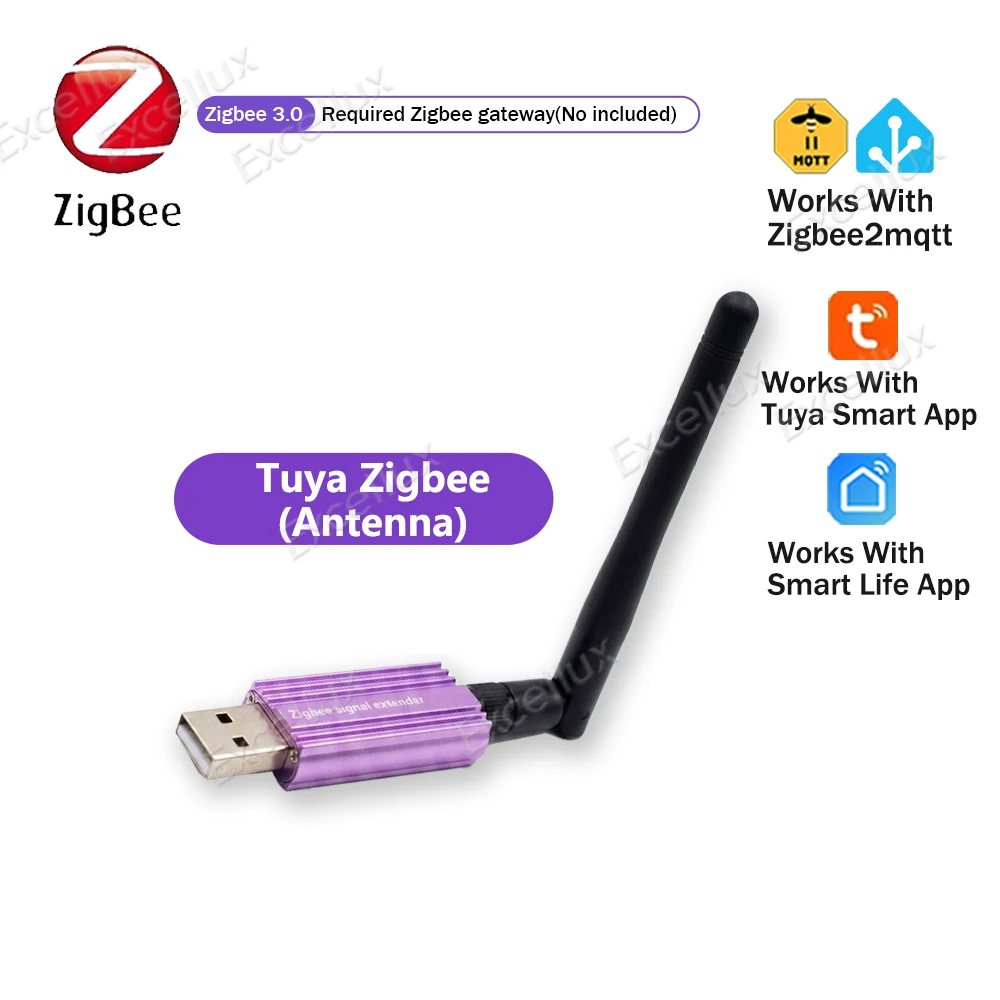 USB Zigbee Signalverstärker Reichweitenverlängerer Hochleistungsantenne Smart Home Mesh Booster Kompatibel mit Tuya Smart Life Home Assistant Z2M