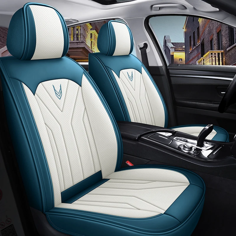 YUCKJU Car Seat Cover Leather For Ford All Model Focus Explorer Mondeo Fiesta Ecosport Everest Fusion Edge Tourneo Kuga Mustang