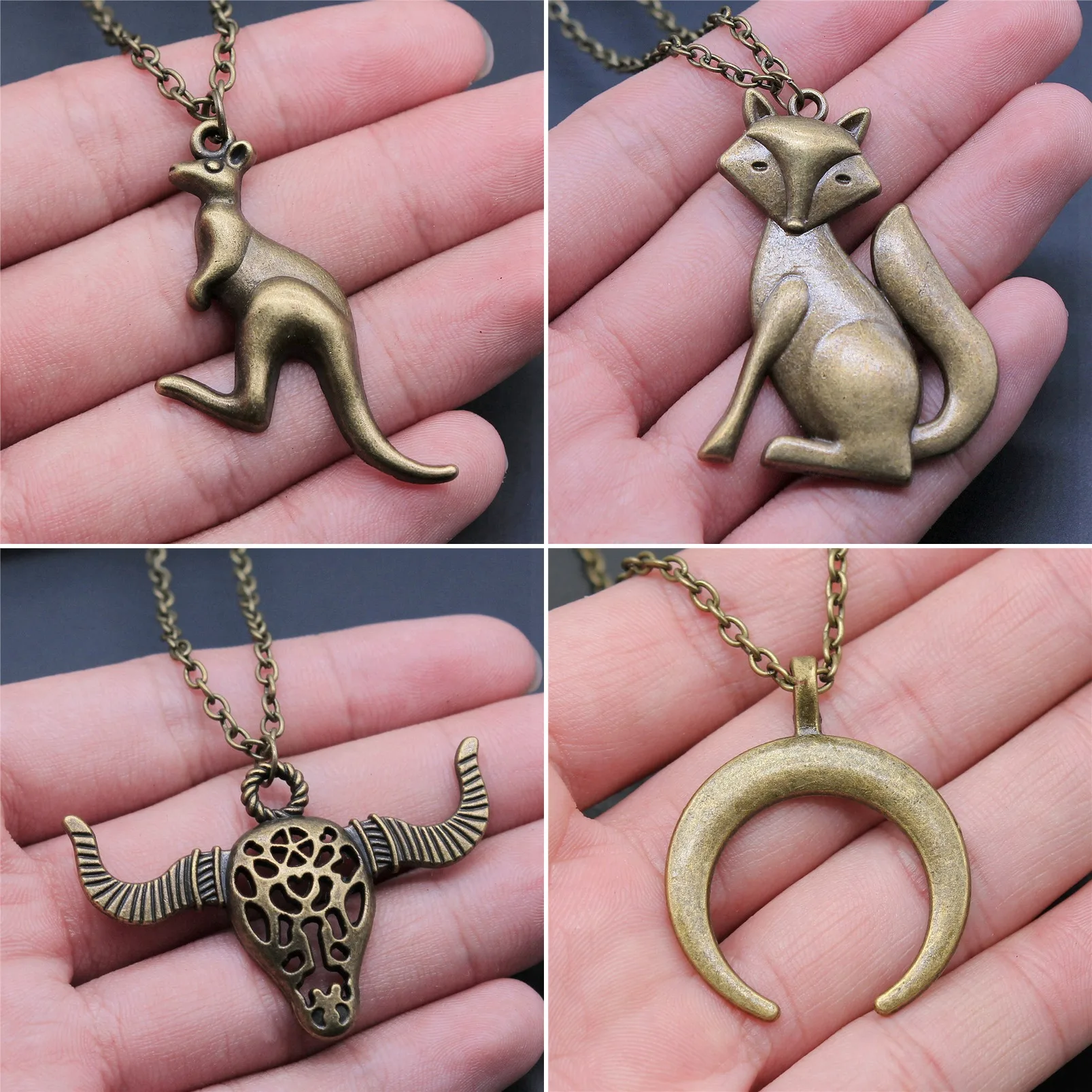 Wholesale Tiger Jungle Animal Wild Theme Charm Necklaces Pendant Necklace Choker Dainty Chain For Women Fashion Jewelry