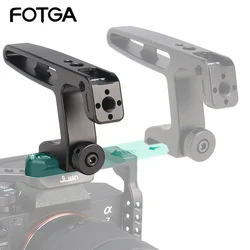 FOTGA Camera Top Handle Mini Slider Hand Grip Handgrip Locating Screw Monitor Mic Rig For Nikon Canon Sony Camera Cage handle