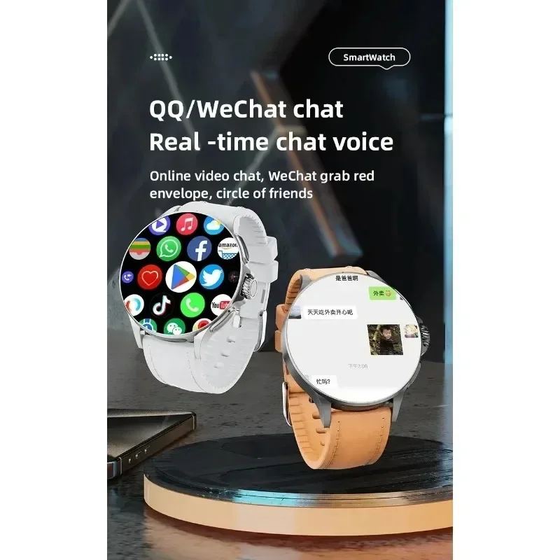 2025 GT200 Android Smart Watch 1 95 Inch AMOLED Display Rotating Camera 256GB Storage GPS 5G LTE Waterproof Sport Men Fitness