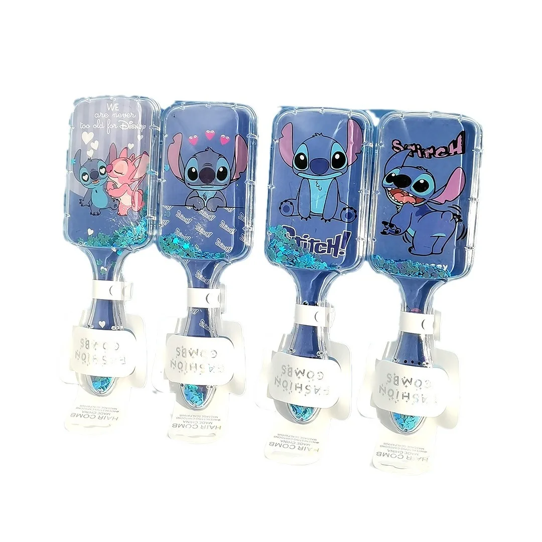 Disney Stitch Air Comb Cute Cartoon Convenient Household Head Massage Curly Hair Air Cushion Comb Girls Gifts