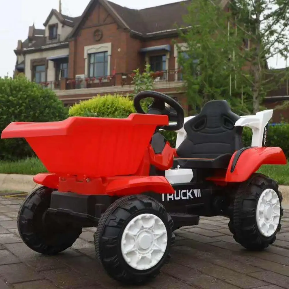 Ride on Bulldozer, Battery Powered Digger, Forward & Backward, Front Loader Bucket, Music Player, Electric Construction Vehicle