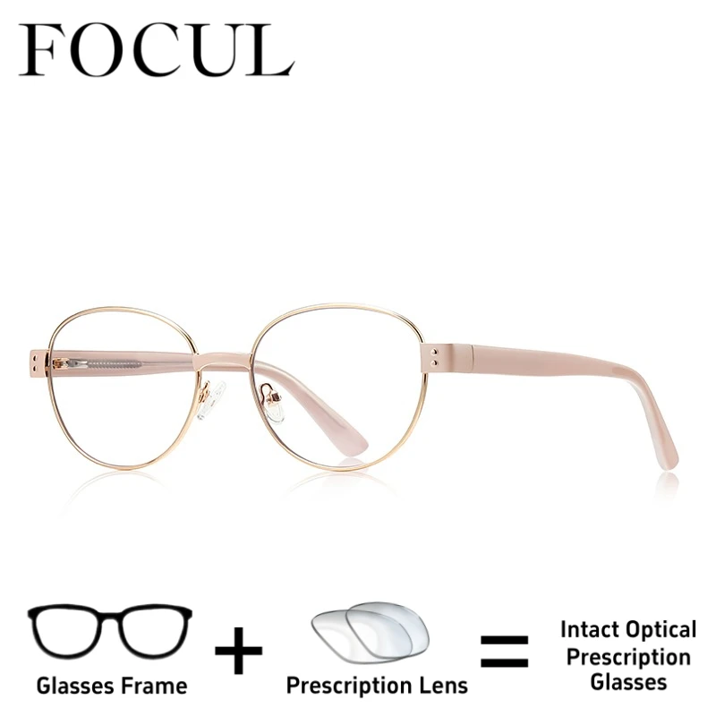 

FOCUL Stylish Appearance AntiReflective Anti Blue Ray Glasses Photochromic Myopia Eyeglasses Custom Prescription Optical Eyewear