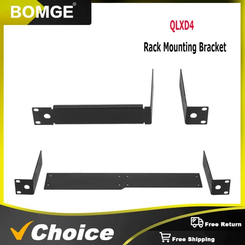 Rack de montaje en rack Marco de metal para sistema de micrófono inalámbrico receptor inalámbrico adecuado para QLXD QLXD4 ULXD ULXD4 SLXD