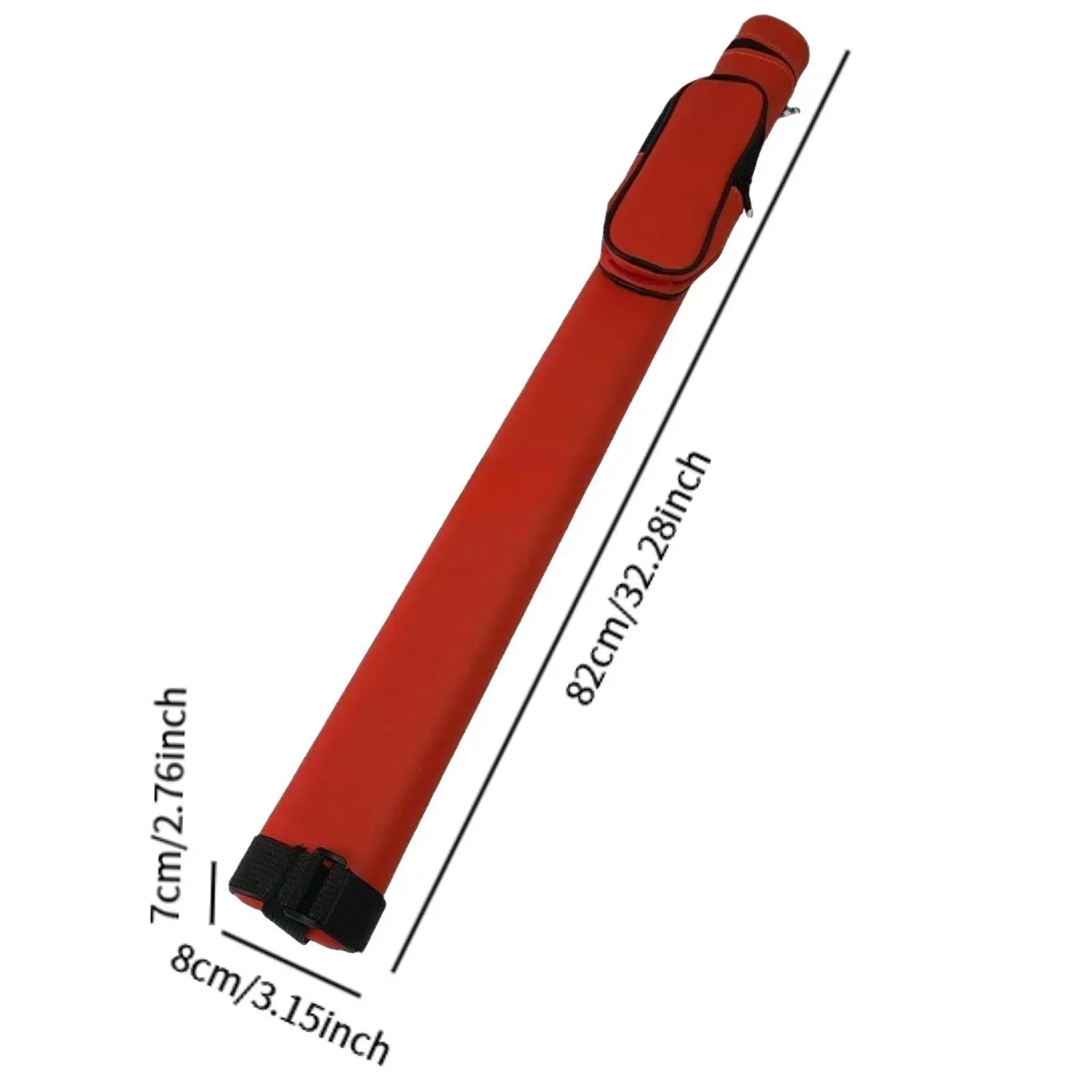 사이드 포켓이 달린 당구 큐 가방, 어깨 끈이 달린 여행 스누커 클럽 보호대 장비, 당구 큐 케이스 보관함