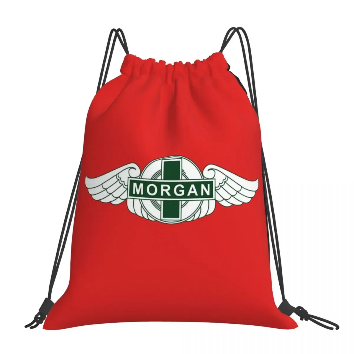 Morgan Motor Car Company Backpacks Casual Portable Drawstring Bags Drawstring Bundle Pocket Sports Bag BookBag Travel Students