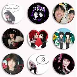 America's Favorite Ladies Soft Button Pin Jake Webber Johnnie Guilbert The Tinas Brooch Funny Meme Badge Bag Accessories Decor