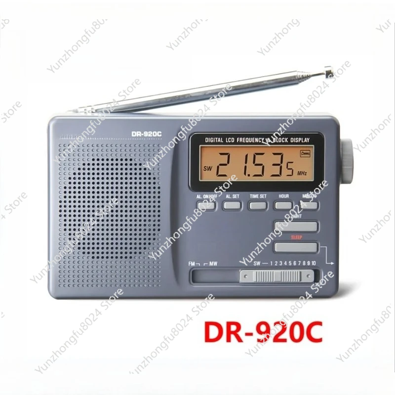 

DR-920C Digtal Fm Radio Display FM/MW/SW Multi Band Portable Radio Full Band Clock Radio DR920C