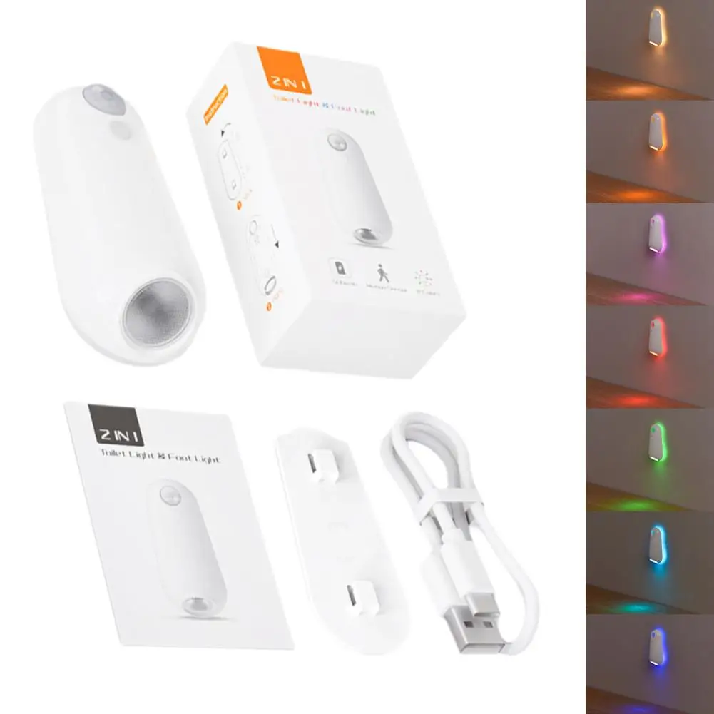 

New Automatic Motion Sensor Toilet Night Light Washroom Bowl Seat Battery Toilet Waterproof Light Lamp Bathroom Operated N4G3