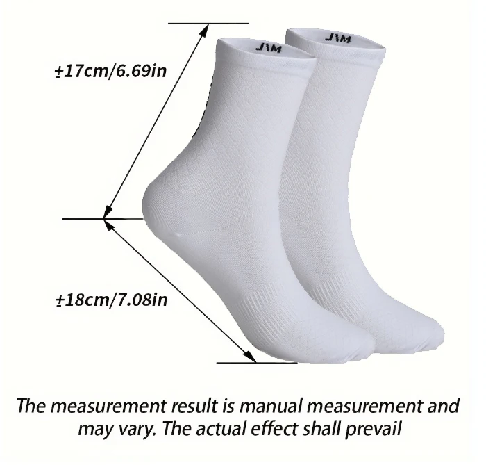MKEW 3 Pairs Cycling Socks Running Quick Dry Medium Cylinder Men and Women Sports Fitness in the Tube