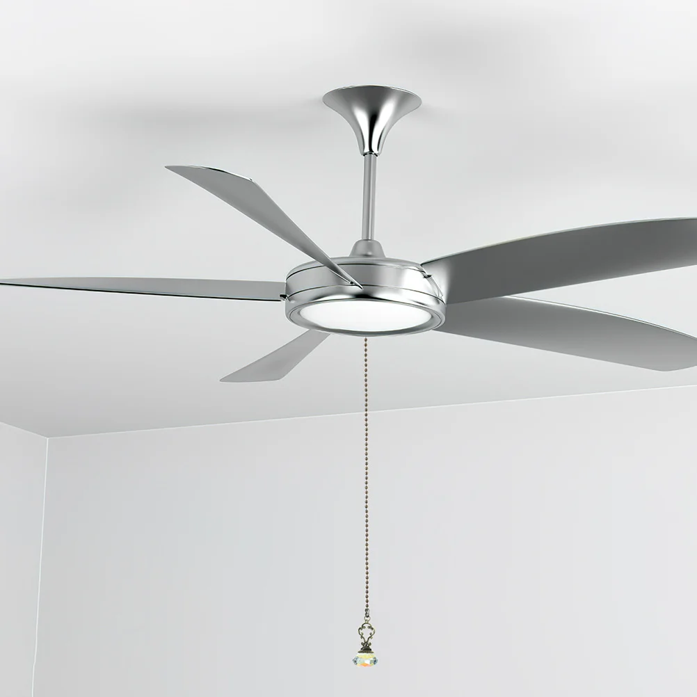 

2 pcs White Crystal Lamp Pull Chain Ceiling Fan Extender Bronze Finish Easy Operation Vintage Style Light Switch Pull Cord For