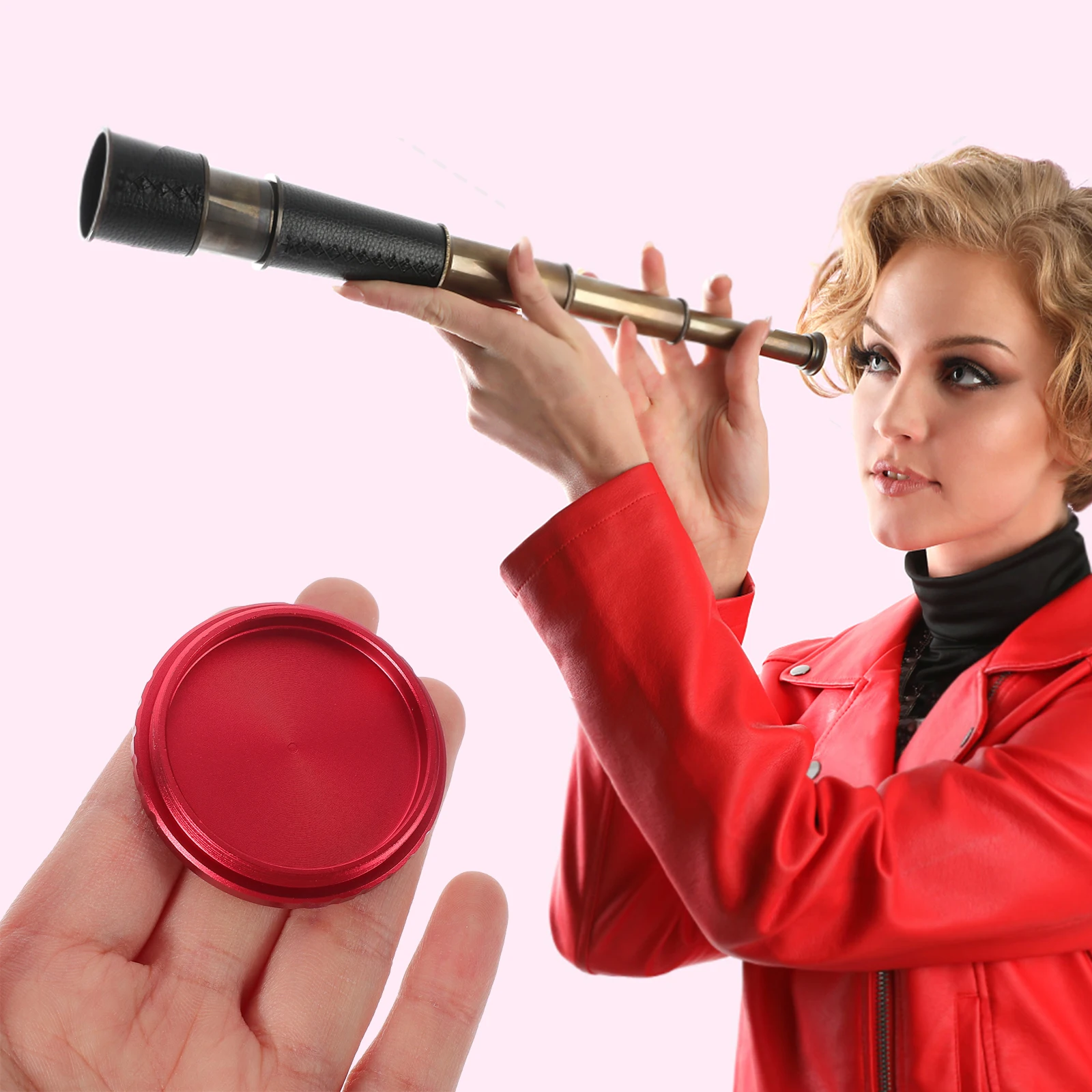 

Telescope Accessories Eyepiece Dust Caps Cover for Teleconverter Lens Aluminum Alloy Astronomical Telescope Parts Lightweight