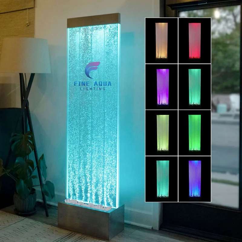 custom.Modern Custom Home Decoration LED Bubble Wall 16 Color Acrylic Panel Wall Partition Room Divider