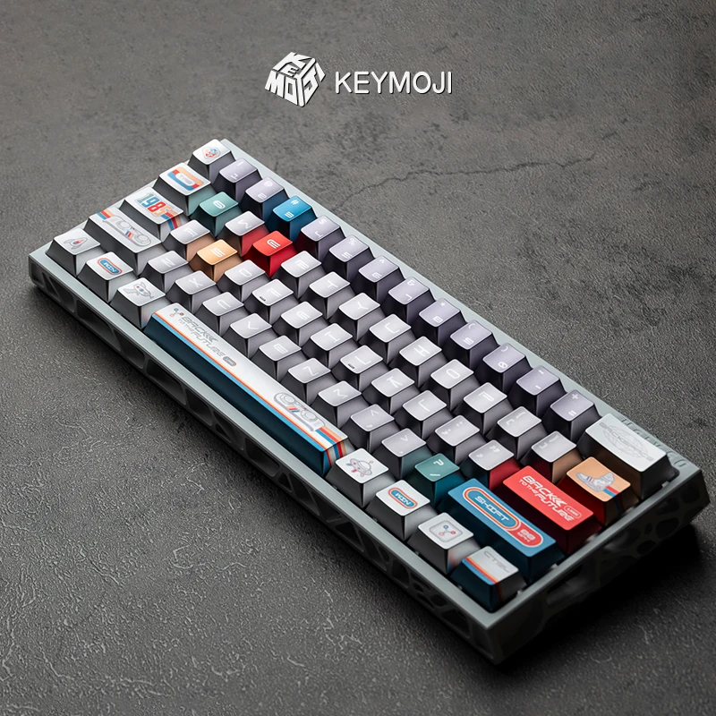 KEYMOJI Back To The Future Keycap Set 138 Keys Cherry Profile for Mechanical Keyboard