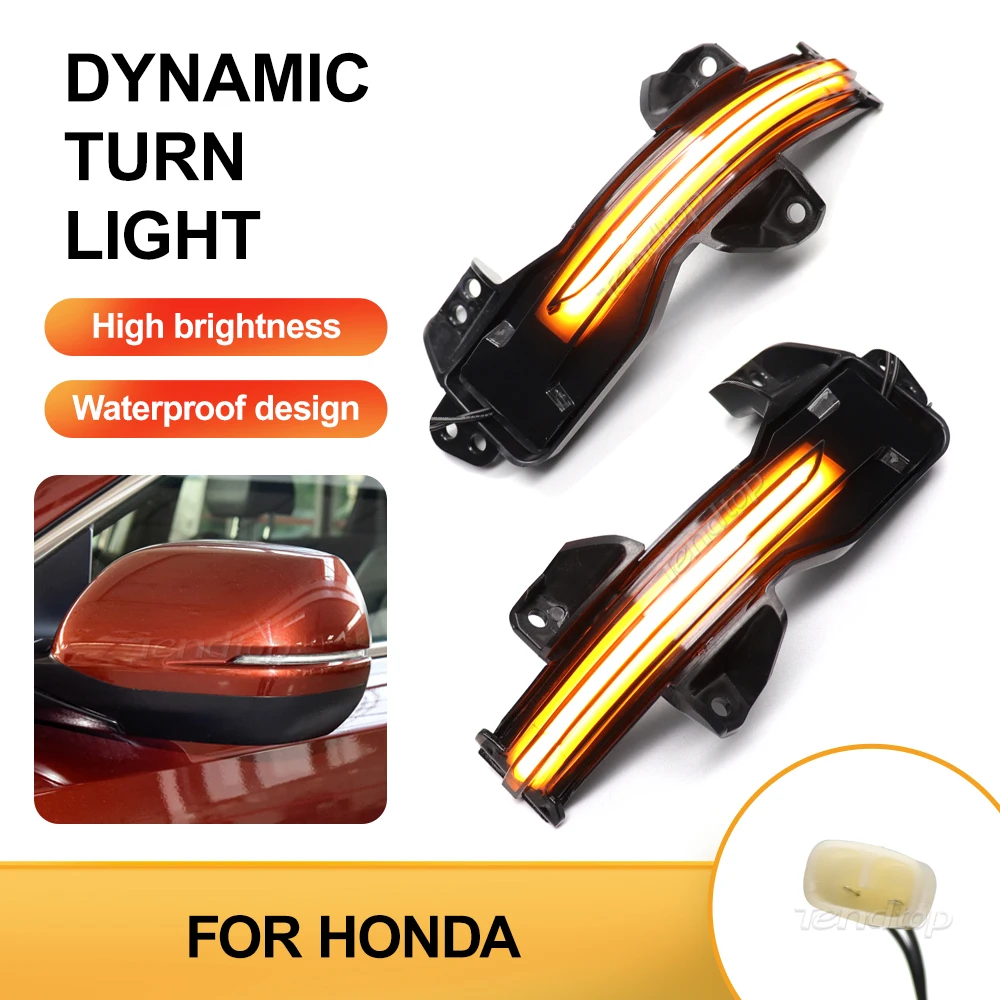 Dynamic LED Turn Signal Side Marker Light For Honda Odyssey City CR-V Fit Jazz Vezel Led Car Light Accessories