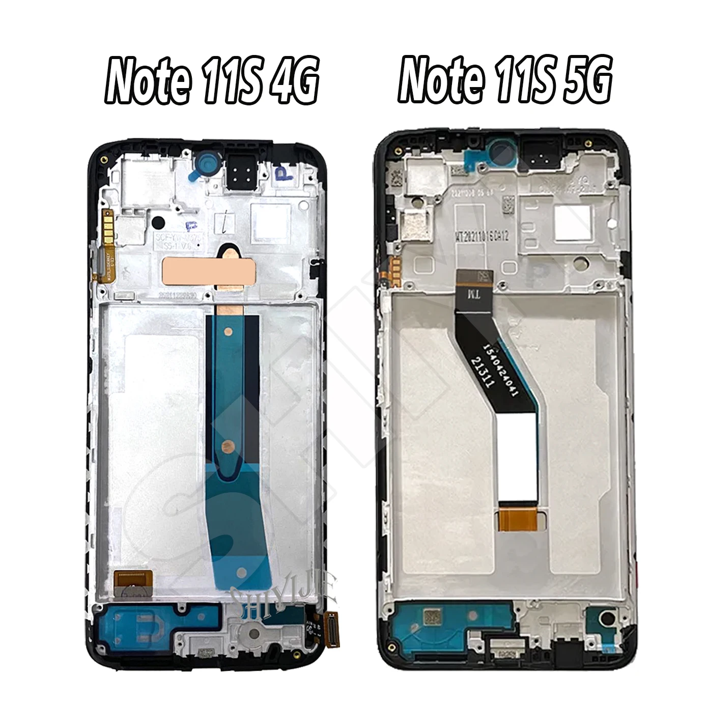 Original para Redmi Note 11S 4G 2201117 LCD SG para Xiaomi Redmi Note 11S 5G 22031116 Digitalizador de pantalla Note11s de pantalla táctil LCD BG