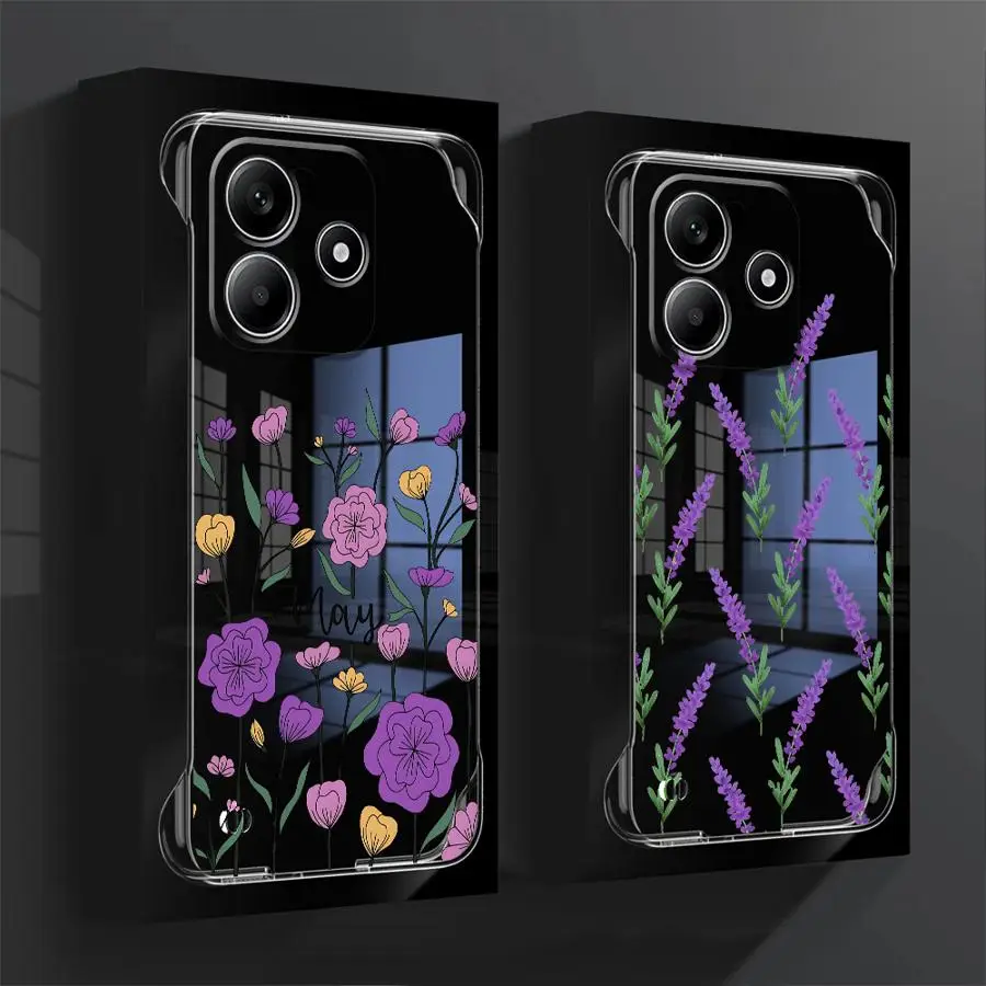 Lavender Flowers Phone Case for Redmi Note 14ProPlus5G 14 12Pro5G 13ProPlus 13 Pro 10Pro4G TPU Soft Cover