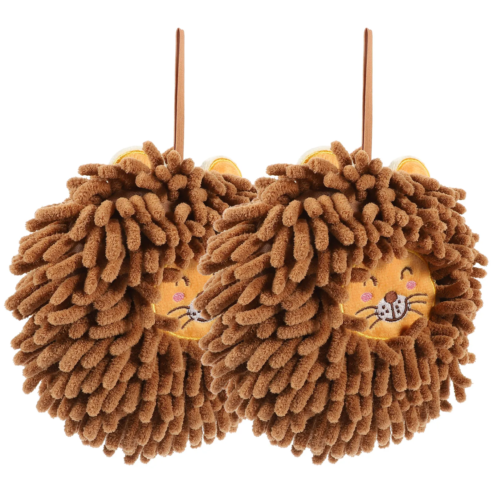 

Thickened Hand Towel Absorb Water Fuzzy Ball Chenille Quick Dry Bath Kitchen Bathroom Hand Towels Soft Comfortable Cartoon Decor