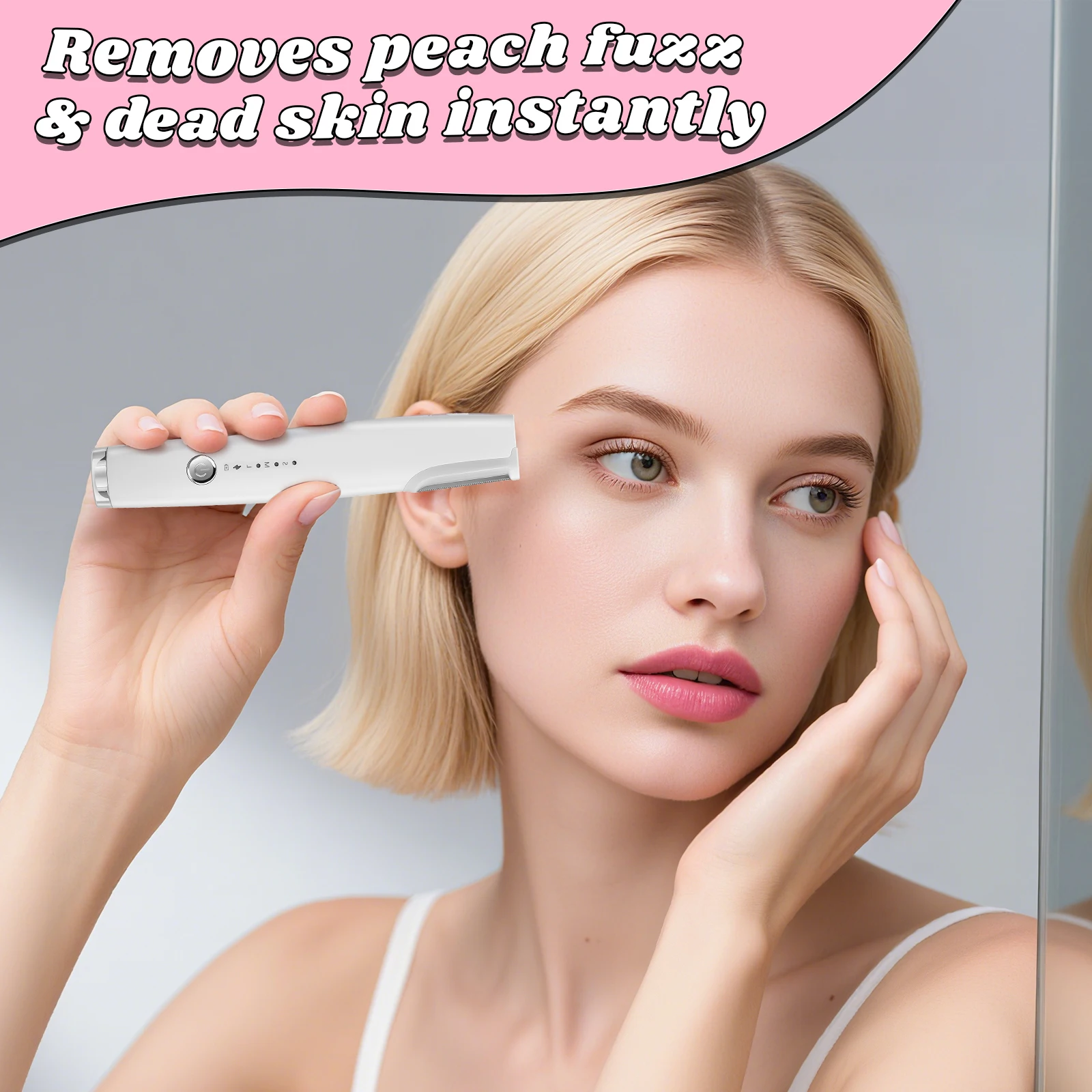 Epilatore ricaricabile per tagliacapelli viso, orecchie e naso, ideale per viaggi e uso domestico