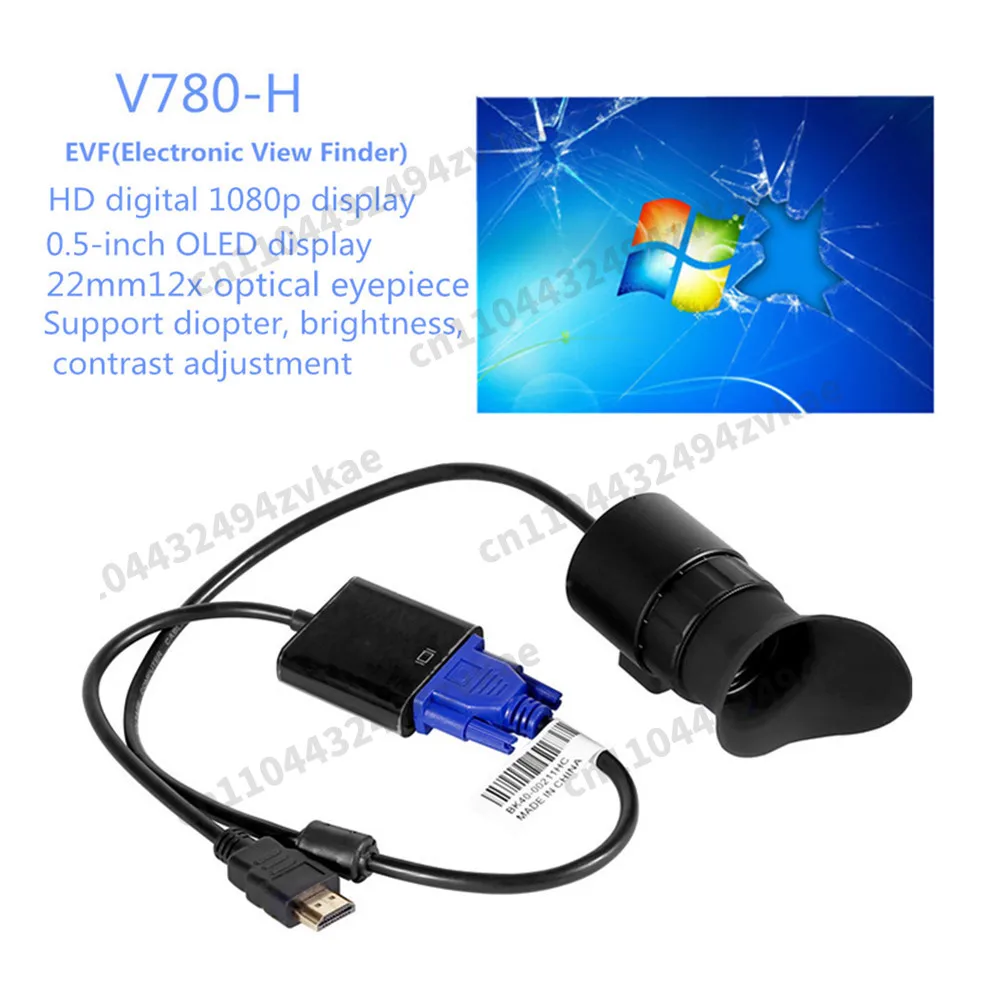 External Display Support USB InputV780H-NEWPortableHDMI-compatible 1920*1080P Electronic ViewfinderPhotographicCamera
