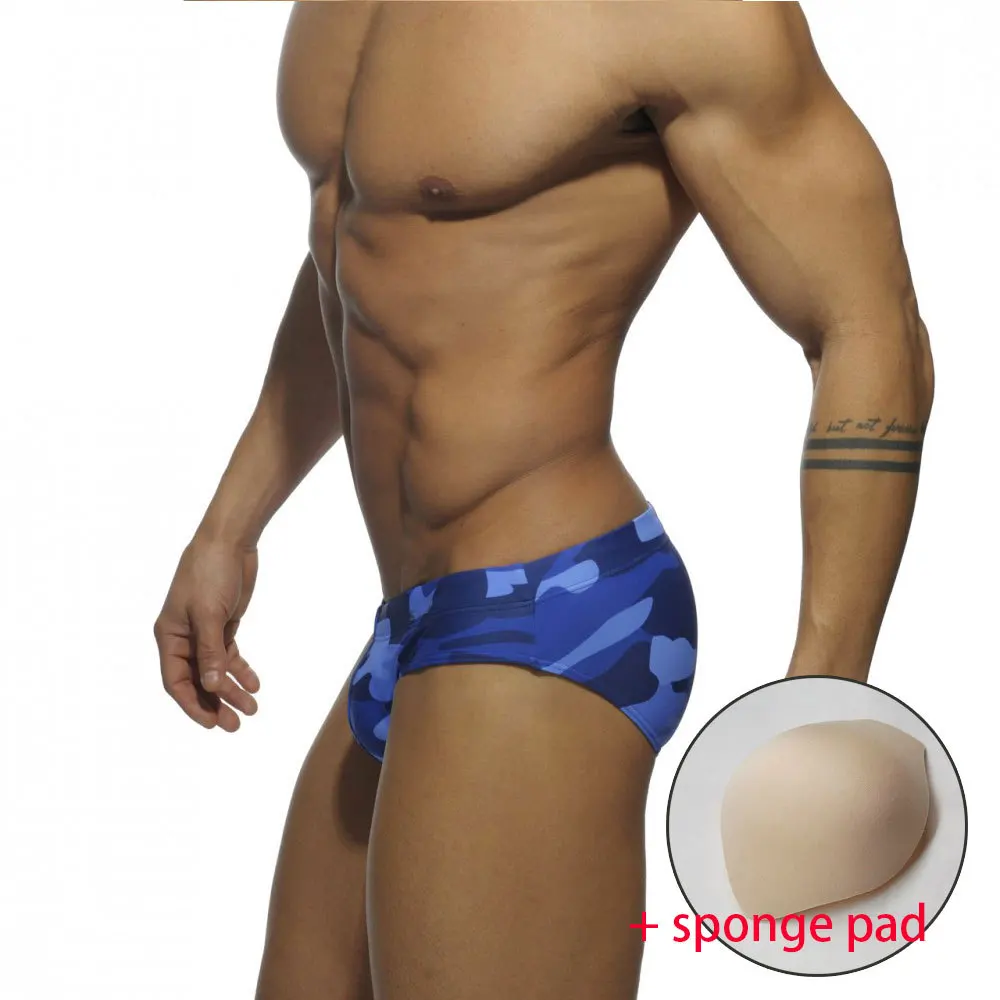 Bañadores estampados con copa y cinturón para hombre, ropa de baño Sexy, convexa en U, Comercio Exterior, novedad