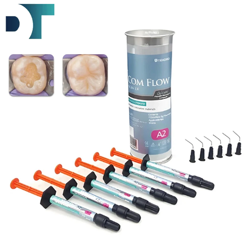 الأسنان مركب الكورية السائل الراتنج تدفق الراتنج A2A3 نانو الهجين الأسنان إصلاح ضوء علاج الراتنج طب الأسنان ملء المواد