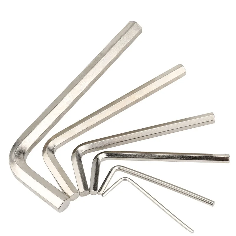 1-20 Stuks L Vormige Multifunctionele Inbussleutel M0.7M0.9M1.27M1.5M2M2.5-M17 Platte Kop Zeshoekige Schroevendraaier Thuis Fiets Reparatie tool