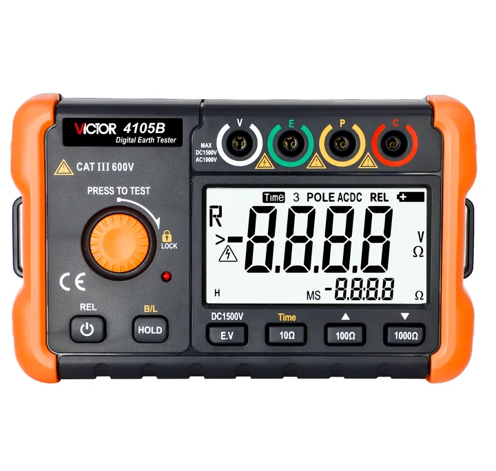

VICTOR VC4105B Digital Earth Resistance Tester ground Megohmmeter Electrostatic Static Detector 1000ohms,AC 750V