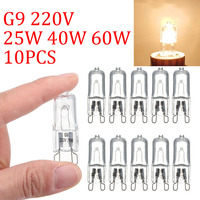 Dimmable G9 Halogen 220V 25W/40W/60W Capsule Lamps - 500℃ Heat Resistant for Refrigerators/Fans/Ovens/ Kitchen/Bathroom Fixtures