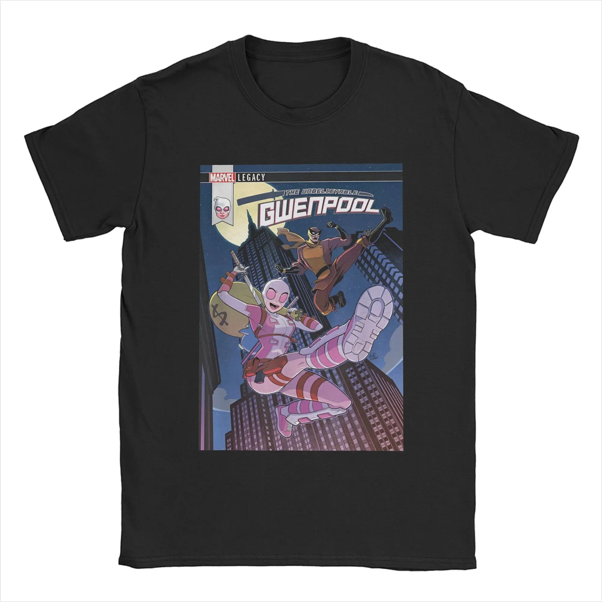 

Unbelievable Gwenpool Batroc The Leaper Comic Men T Shirt Unique Tees Short Sleeve T-Shirts 100% Cotton Plus Size Clothes