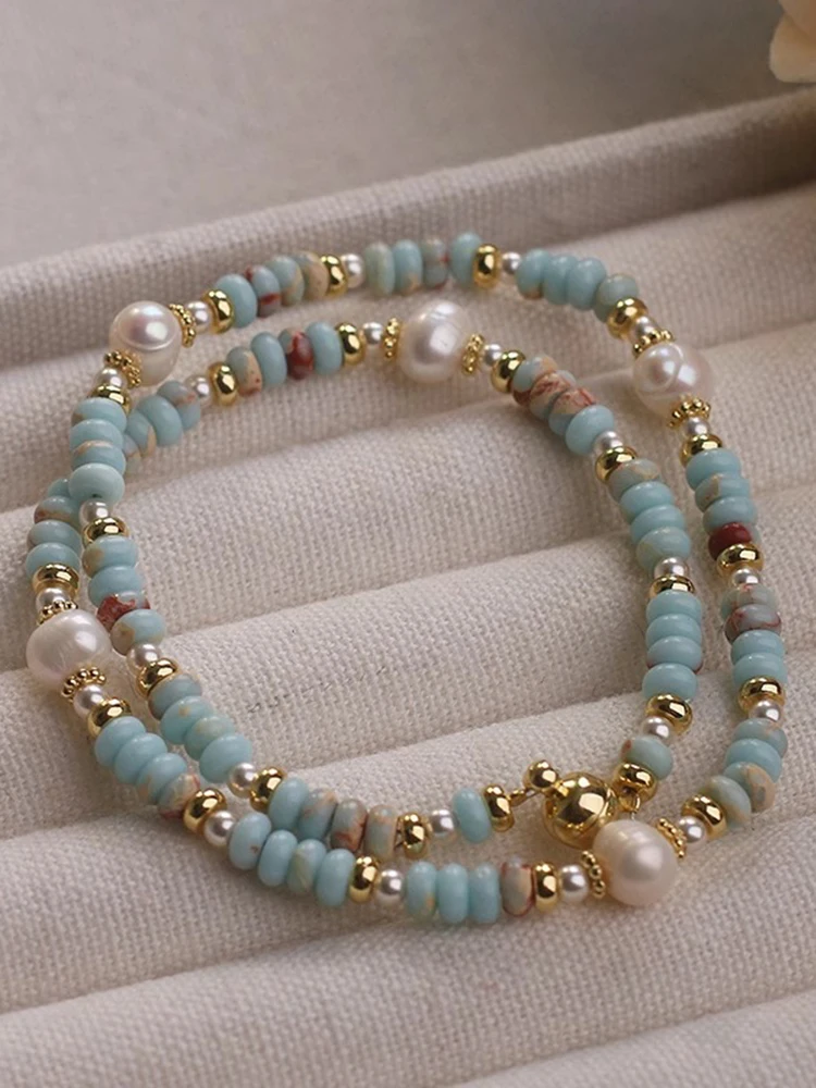 pulsera-de-perlas-coloridas-de-doble-capa-con-piedra-natural-shoushan-diseno-paris-canary-kiss-estilo-casual-verano-2025