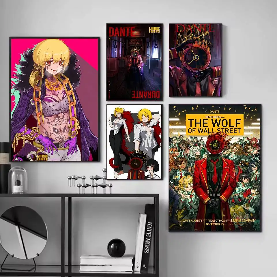 ملصق شركة فيديو جيم L-Limbus ملصق فني ذاتي اللصق مقاوم للماء ملصق ورق مقهى بار غرفة النوم ديكور جدران #3