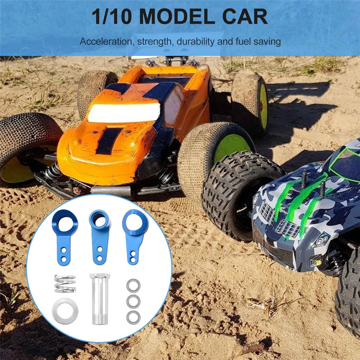 Praktyczny metalowy serwomechanizm sterujący Saver 10147 dla VRX Racing RH1043 RH1045 RH1043SC RH1045SC RH817 RH818 RC części do modernizacji samochodu, 1