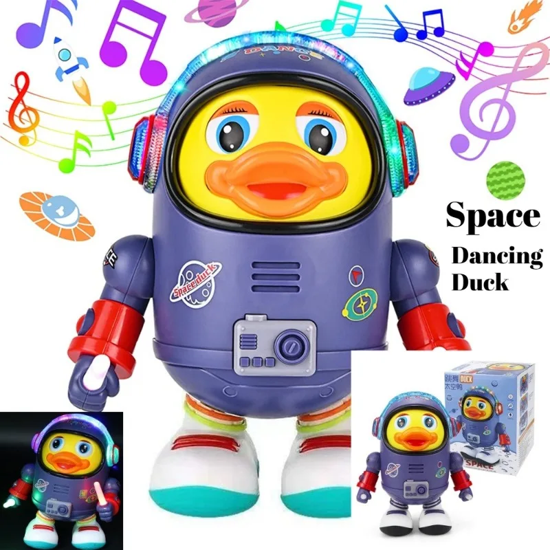 لعبة بطة مساحة الرقص الموسيقية مع أضواء LED - لعبة تعليمية تفاعلية لتعزيز الدماغ للأطفال الصغار هدية عيد الميلاد #1