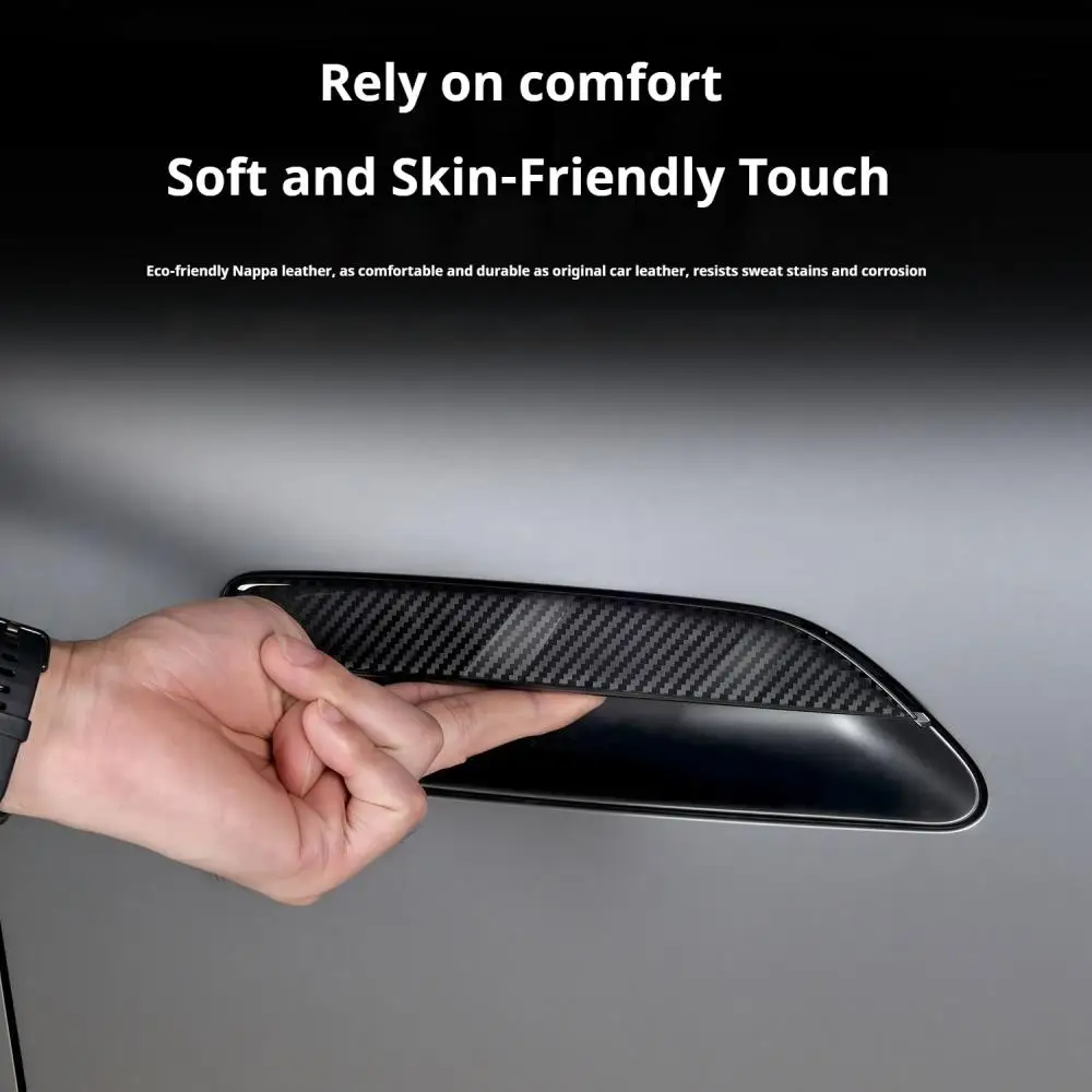 Car Upgrade Carbon Fiber Drip Glue Outer Door Handle Protective Sticker Trim for Omoda C7 7 PHEV SHS 2025-2027 Exterior