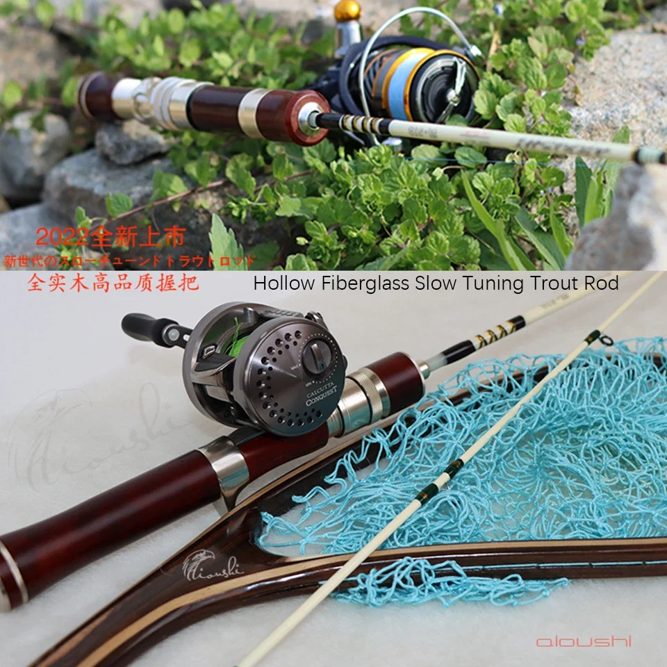 

Aioushi Two-section hollow fiberglass slow-adjusting trout rod, 1.53 meters soft-adjusting