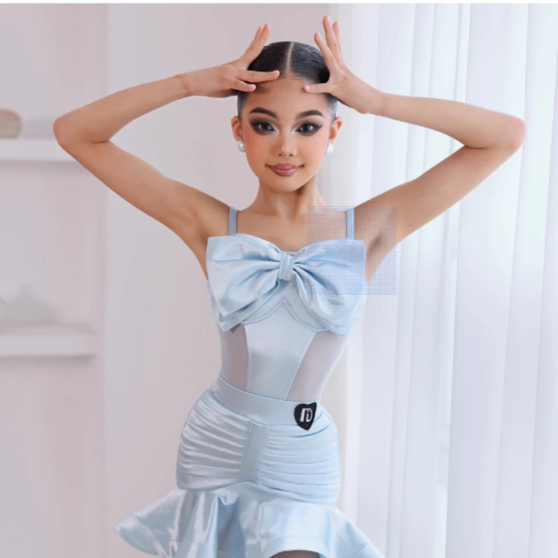 زي تدريب الرقص اللاتيني للفتيات، زي أداء جديد للأطفال، ضوابط المنافسة، فستان الرقص اللاتيني