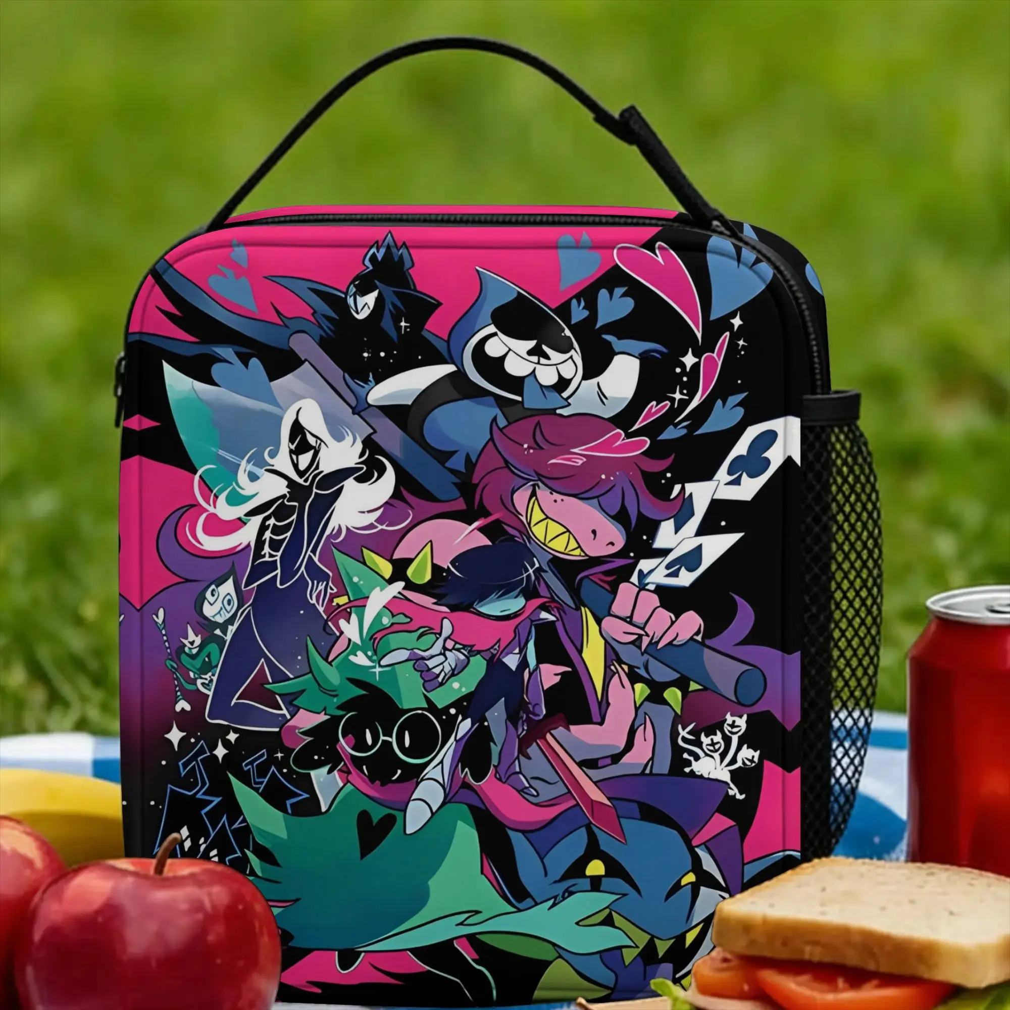 Deltarunes Insulated Lunch Bags Cooler Bag Reusable,Meal Container Adventure Game Portable Lunch Box Tote Men Women Work  Picnic