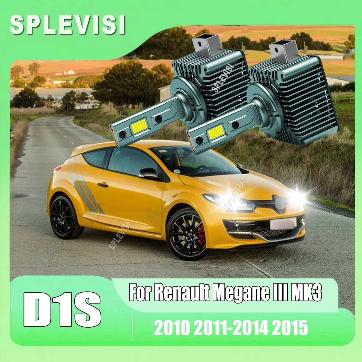 

120W 12000LM D1S CSP High Power Led Headlight Ultra-Bright Illumination For Renault Megane III MK3 2010 2011 2012 2013 2014 2015