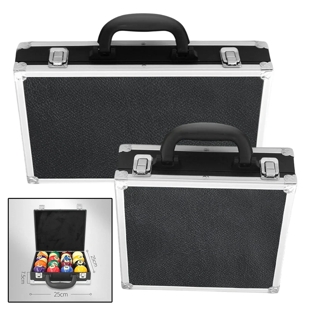 

Совершенно новый ящик для хранения бильярдных шаров для снукера, чехол для переноски бассейна, аксессуар с ручкой для переноски, чехол для бильярдных шаров, ящик для хранения