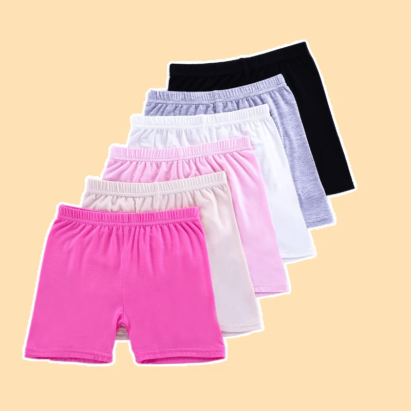 LJMOFA 3-9T Kid Safety Shorts for Girl Tight High Waist Comfortable Under Skirt Shorts Summer Teen Girls Underwear Leggings D321