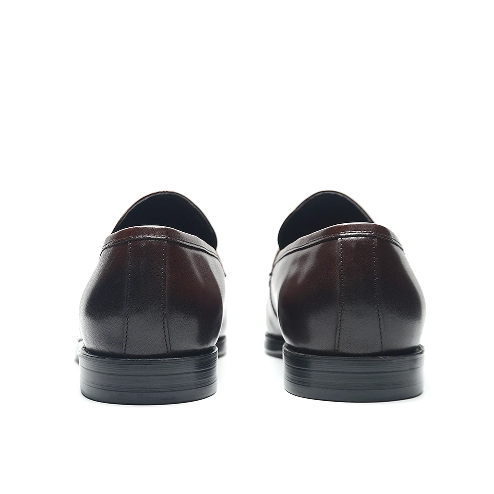Luxury Men\'s Penny Loafers Genuine Cow Leather High Quality Mens Dress Shoes Brown Black Moccasins Wedding Business Shoes Man