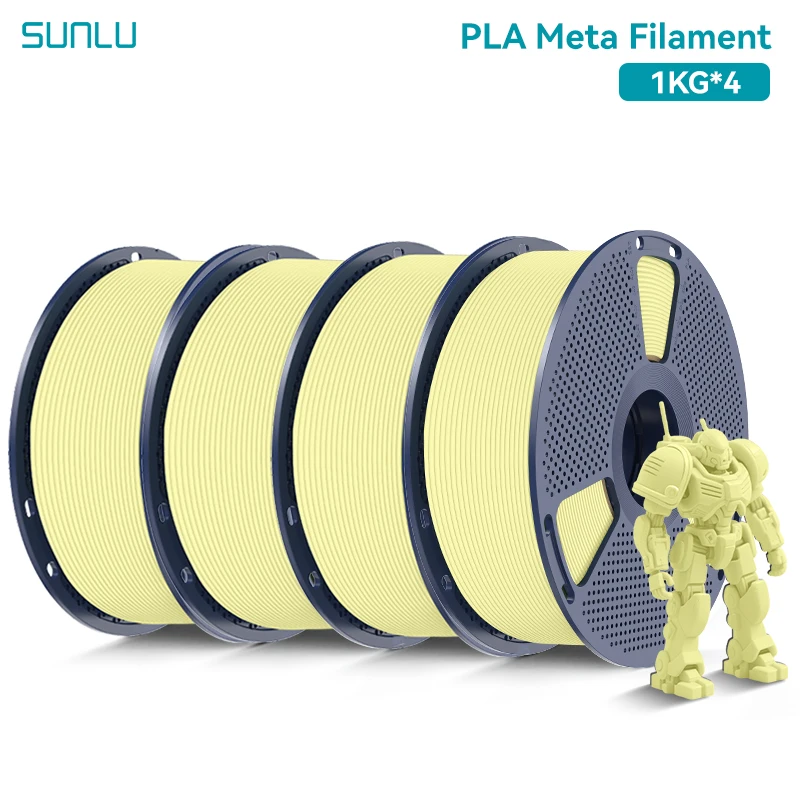 SUNLU PLA Meta 3D-Drucker Filament 4KG 1KG/Rolle 175MM Toleranz +/-0,02MM Filament Schneller Versand 2-7 Tage