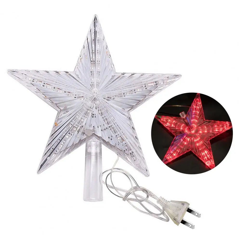 

Led Light Led Christmas Tree Topper Star with Energy-saving Glowing Five-pointed Star Holiday Ornament Ip65 for Xmas