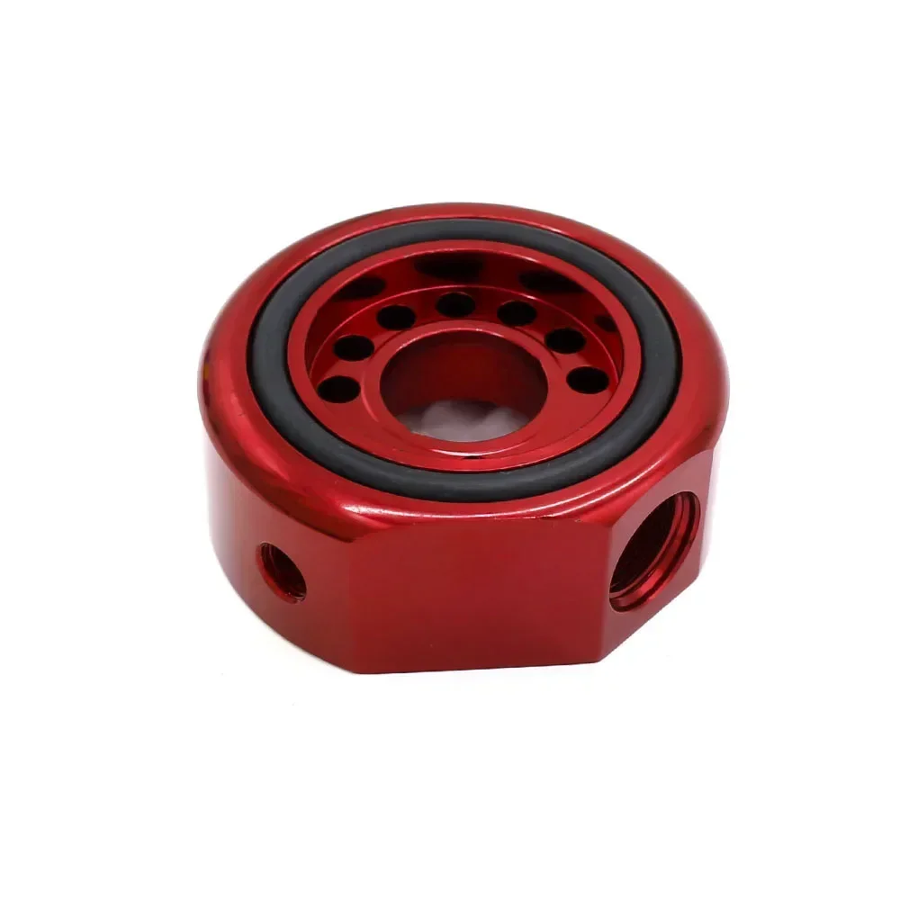 For Honda Civic 1988‑1991 B20 Vtec Engine Oil Filter Cooler Sandwich Plate Adapter Fuel Line Hose Performance Auto Parts view 5