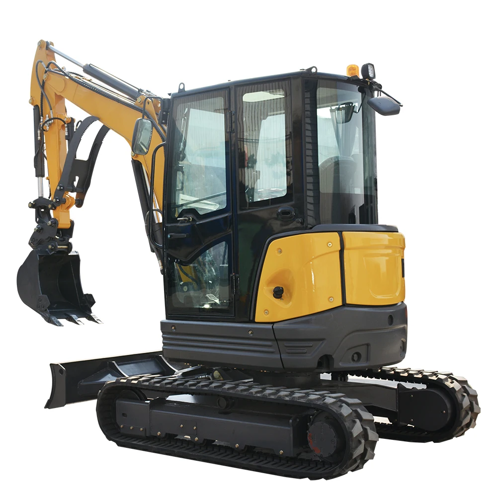 حفارة 3.5 طن محرك كوبوتا حفارة مجنزرة مزرعة حقيبة صغيرة حفارة صغيرة مع دلو الإبهام